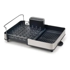 Égouttoir à vaisselle extensible avec bec verseur Gris Joseph Joseph
