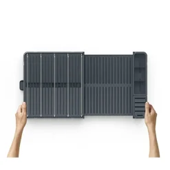 Égouttoir à vaisselle extensible en acier inoxydable Joseph Joseph