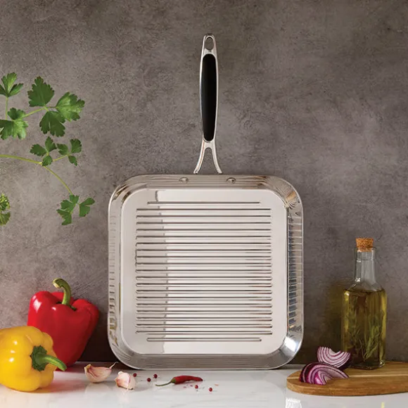 Grill carré tout inox Excell'Inox 26 cm Mathon