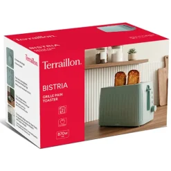 Grille-pain Bistria 2 fentes vert sauge 870 W Terraillon
