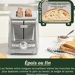 Grille-pain 2 fentes en inox Core Collection CPT1600E Cuisinart