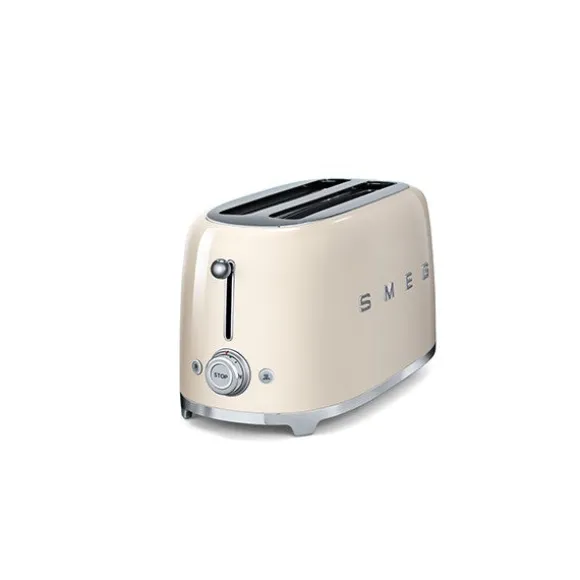 Grille-pain 4 tranches crème 1500 W TSF02CREU Smeg