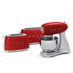 Grille-pain 4 tranches rouge 1500 W TSF02RDEU Smeg