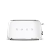 Grille pain 4 tranches 1500 W TSF02WHEU blanc Smeg