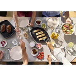 Grill viande rectangulaire Grill To Table noir satin 38 cm Peugeot
