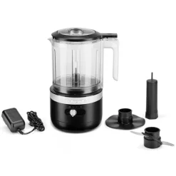 Hachoir électrique sans fil 2 vitesses 1,18 L noir réglisse 5KFCB519EBM Kitchenaid