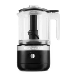 Hachoir électrique sans fil 2 vitesses 1,18 L noir réglisse 5KFCB519EBM Kitchenaid