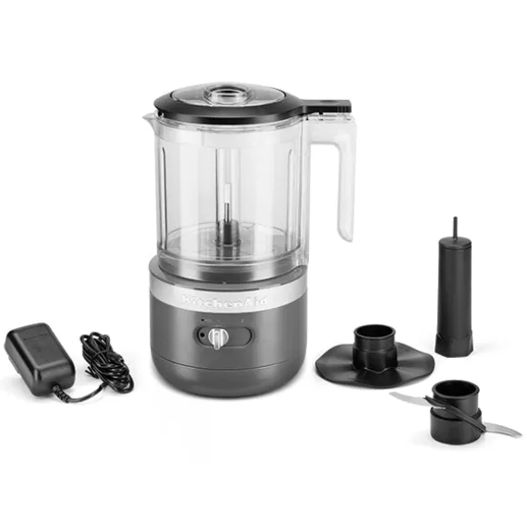 Hachoir électrique sans fil 2 vitesses 1,18 L gris mat 5KFCB519EDG Kitchenaid