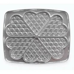Jeu de plaques traditionnelles 6 gaufres cœur 030521 Super 2 Lagrange