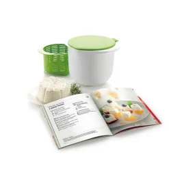 Kit fromage frais maison avec livre de recettes Cheese Maker Lékué
