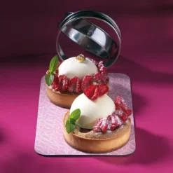 Kit moule silicone 6 demi-sphères + 6 cercles à tarte Patisse