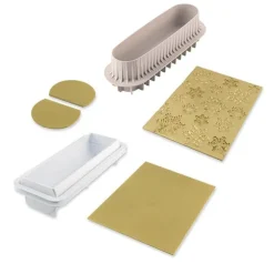 Kit pour bûche glacée Frozen et moule à insert Silikomart