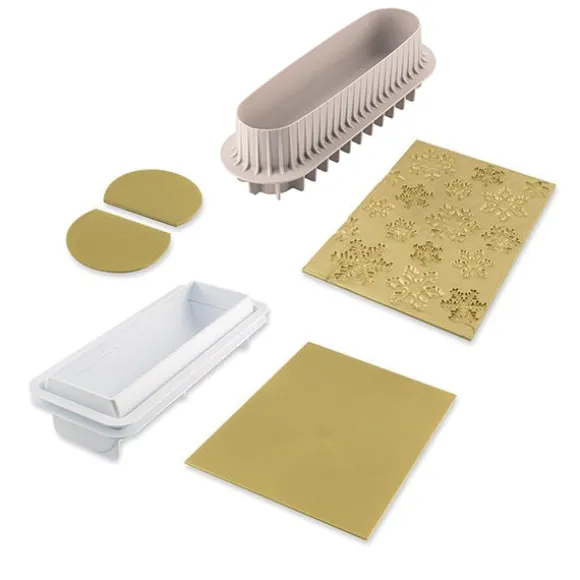 Kit pour bûche glacée Frozen et moule à insert Silikomart