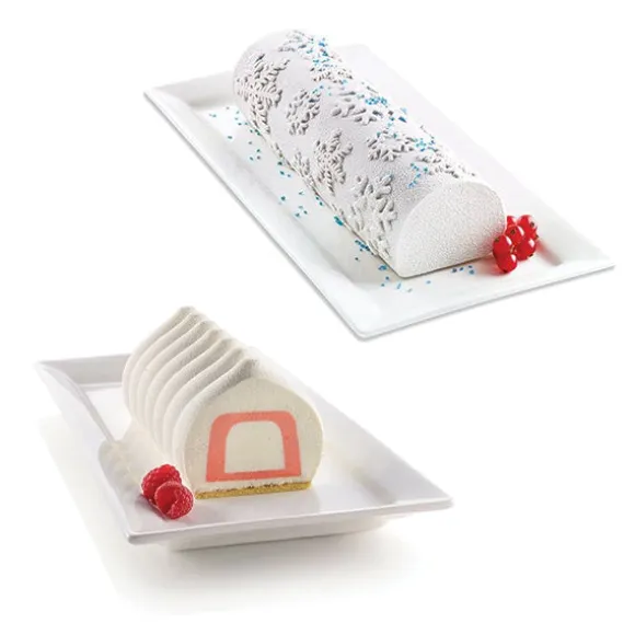 Kit pour bûche glacée Frozen et moule à insert Silikomart