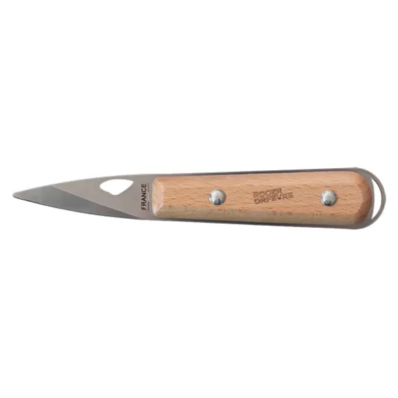 Lancette à huître manche en bois de hêtre 14 cm Roger Orfèvre