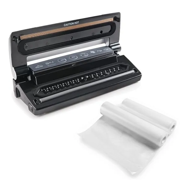 Lot appareil à emballer sous vide 35,5 cm et 2 rouleaux de sachets à découper Lacor