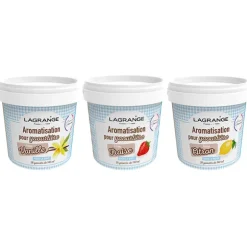 Lot 3 arômes pour yaourts Vanille, Fraise et Citron Lagrange