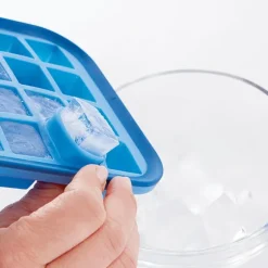 Lot 2 Bacs à glaçons silicone souple démoulage facile 32 cubes Mathon