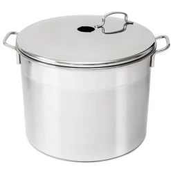 Lot bouilleur en inox 6 bocaux 24 L Guillouard et thermomètre digital à déclenchement automatique avec tige inox 25 cm Nogent