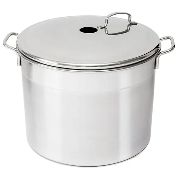 Lot bouilleur en inox 6 bocaux 24 L Guillouard et thermomètre digital à déclenchement automatique avec tige inox 25 cm Nogent