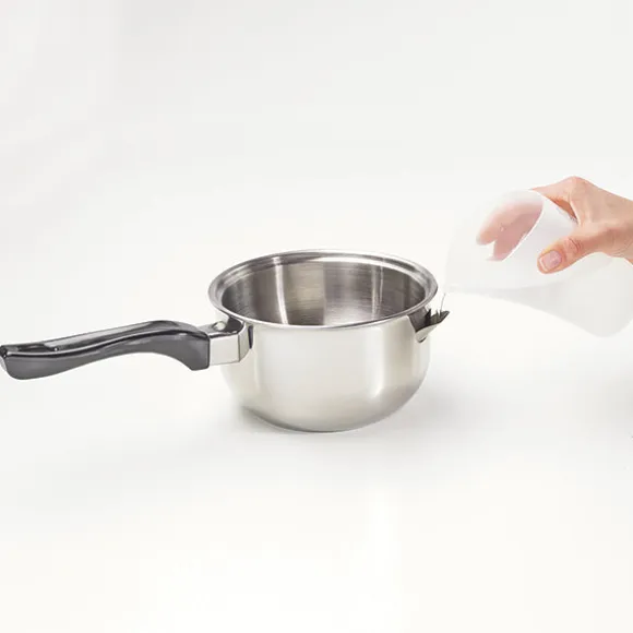 Lot casserole bain-marie inox et thermomètre digital de cuisine à sonde Mathon