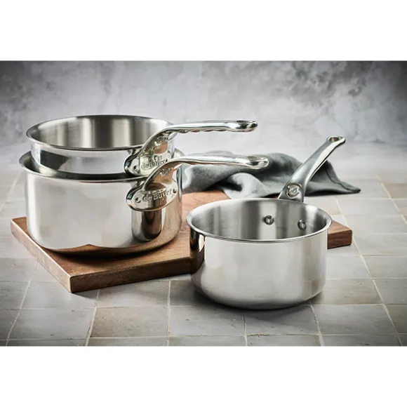 Lot 3 casseroles inox Affinity 16, 18 et 20 cm De Buyer