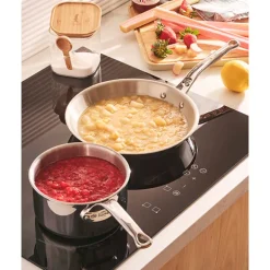 Lot 3 casseroles inox Affinity 16, 18 et 20 cm De Buyer