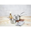 Lot 4 casseroles inox Alchimy 14, 16, 20 et 24 cm De Buyer