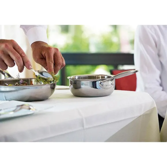 Lot 3 casseroles inox Castel'Pro 16,18 et 20 cm Cristel