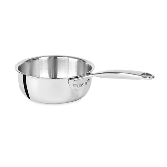Lot 3 casseroles inox Castel'Pro 16,18 et 20 cm Cristel
