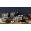 Lot 3 casseroles inox Excell'Inox 14, 16 et 18 cm Mathon