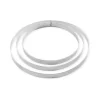 Lot 3 cercles à tarte perforés en inox rond 20 - 24 - 28 cm Mathon