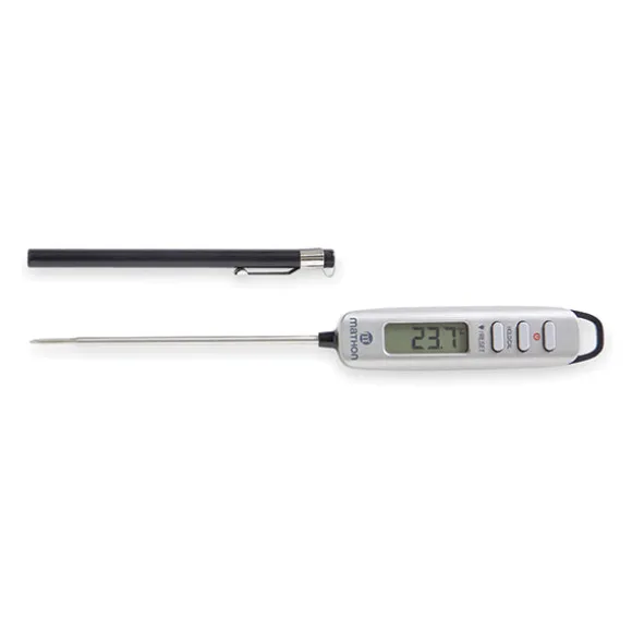 Lot cocotte en fonte ovale 33 cm et thermomètre digital de cuisine à sonde Mathon