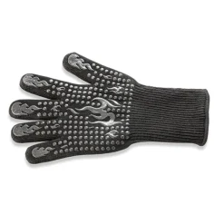 Lot cocotte en fonte ronde orange 28 cm 5,6 L et 2 gants anti-chaleur grand modèle (taille 10) Mathon