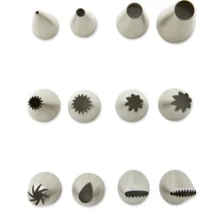 Lot coffret 12 douilles inox et 24 poches pâtissières Mathon