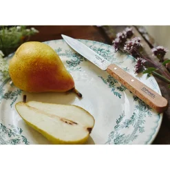 Lot 2 Couteaux office N°112 lame lisse inox 10 cm naturel Opinel