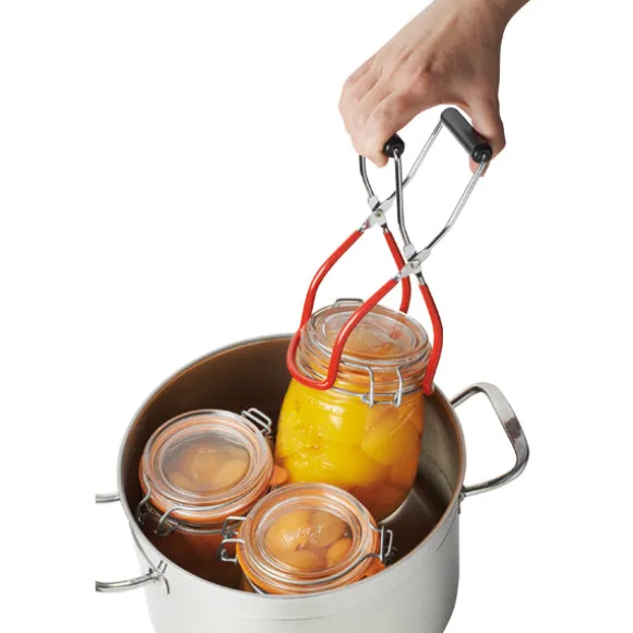 Lot cuiseur 90 L 24 bocaux avec thermomètre à cadran et pince à bocal