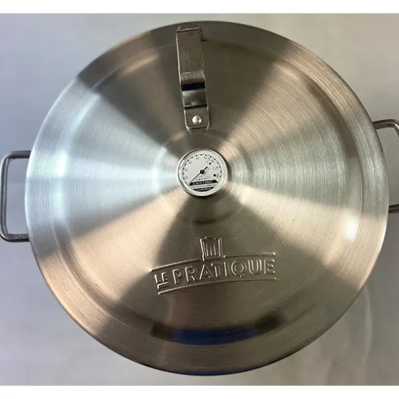 Lot cuiseur 90 L 24 bocaux avec thermomètre à cadran et pince à bocal