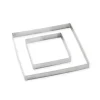 Lot de 2 cercles à tarte perforés en inox carré 12 et 20 cm Mathon