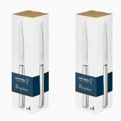 Lot de 2 coffrets de 4 couteaux Perpétue inox Opinel