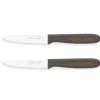 Lot de 2 couteaux office 9 cm taupe Nogent