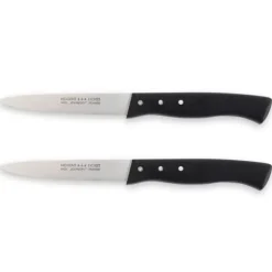 Lot de 2 couteaux office lame 9 cm Affidentée avec protection Nogent