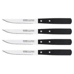 Lot de 4 couteaux à steak 11 cm noir Nogent