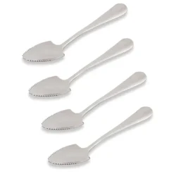 Lot de 4 cuillères à pamplemousse inox Mathon