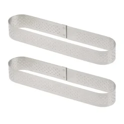 Lot de deux cercles perforé Oblong individuel De Buyer
