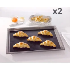Lot de deux feuilles de cuisson anti-adhésive 40 cm NoStik