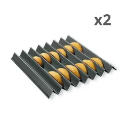 Lot de deux plaques dents de loups 30 cm Mathon