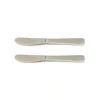 Lot de deux tartineurs monobloc en inox Roger Orfèvre
