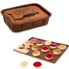 Lot de 1 Flexi'Moule rectangle et 1 plaque de cuisson en silicone Mathon