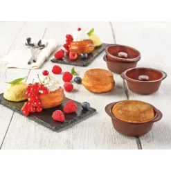Lot de 8 Flexi'moules à baba ou savarins en silicone Mathon
